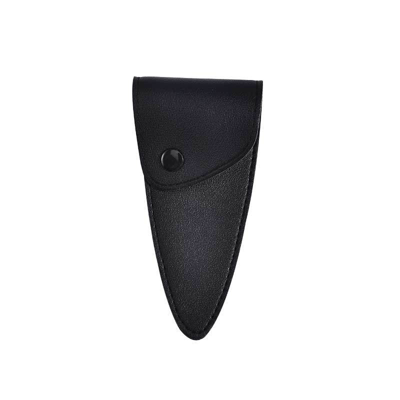 Leather Sheath Portable Eyebrow Protective Cover Cutting Makeup Accessories