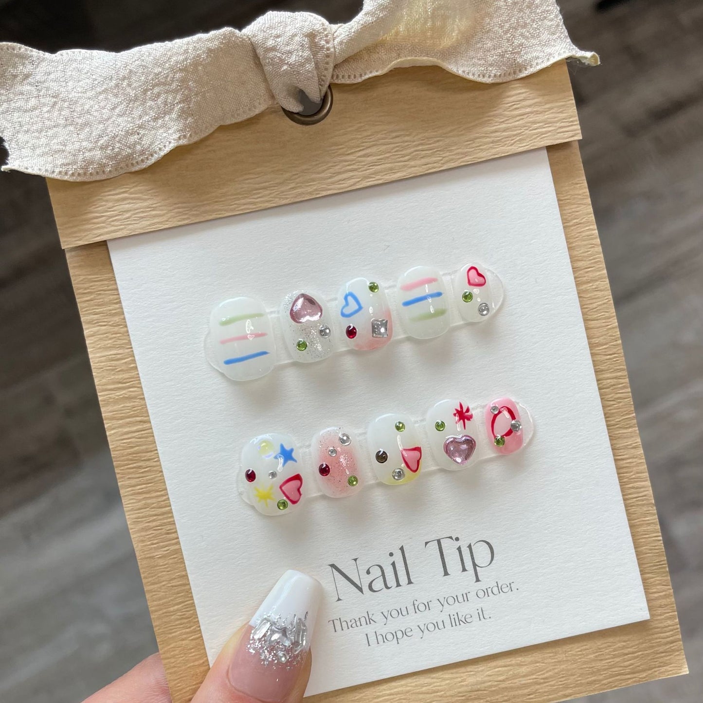 Handmade Wear Collection Fake Nails Removable Nail Stickers