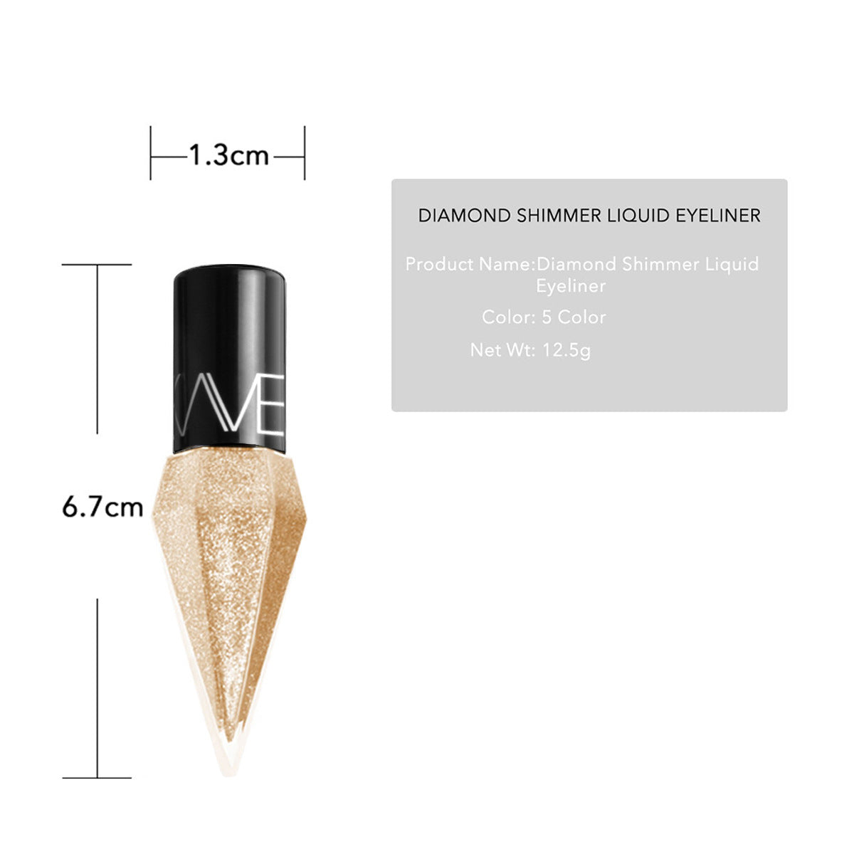 Eyeliner liquide nacré brillant Managed Single Diamond