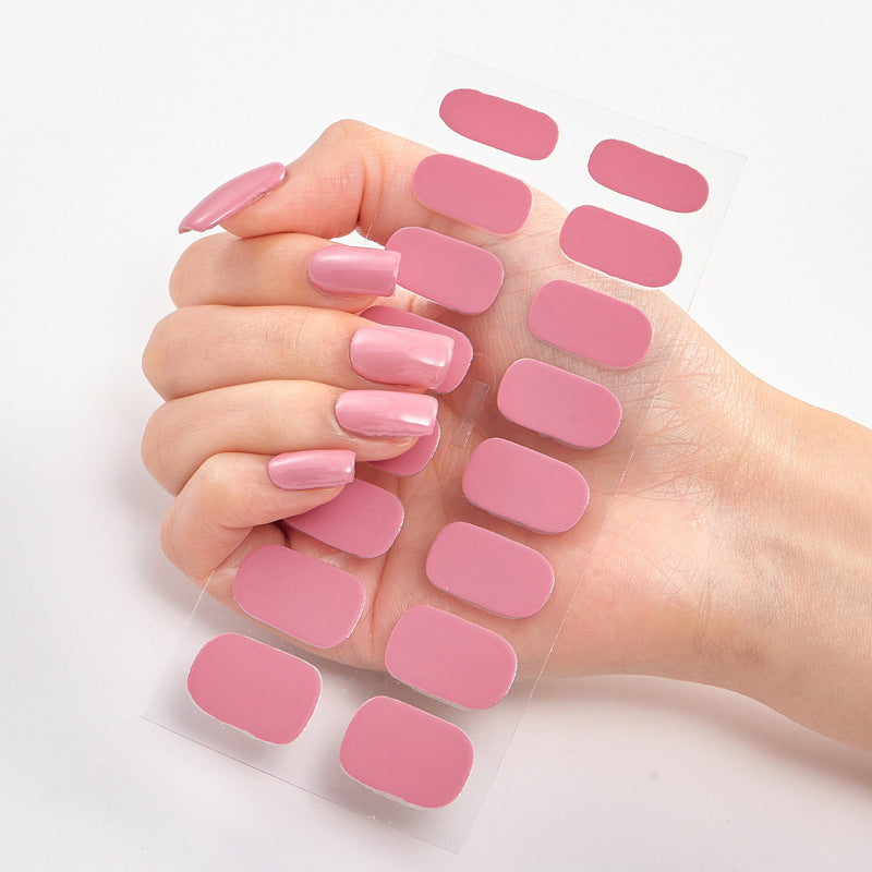 Full Solid Color Small Simple Film Nail Stickers