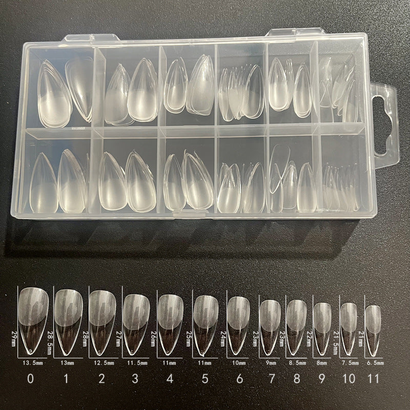 Coffret de conseils pour nail art carré français transparent sans couture