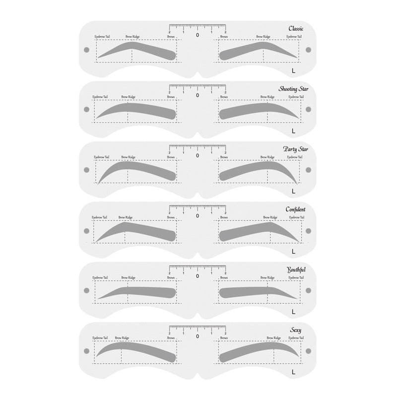 Pure Aesthetics Thrush Gadget Female Eyebrow Stencil Makeup Accessories