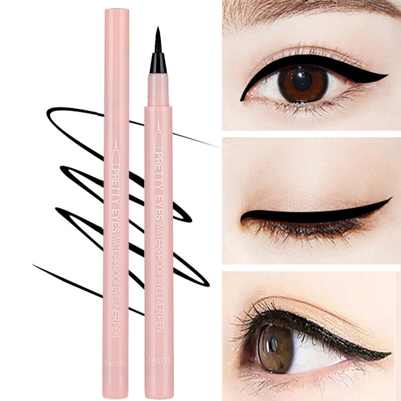 Eyeliner liquide mince et imperméable qui ne coule pas et qui est facile à appliquer