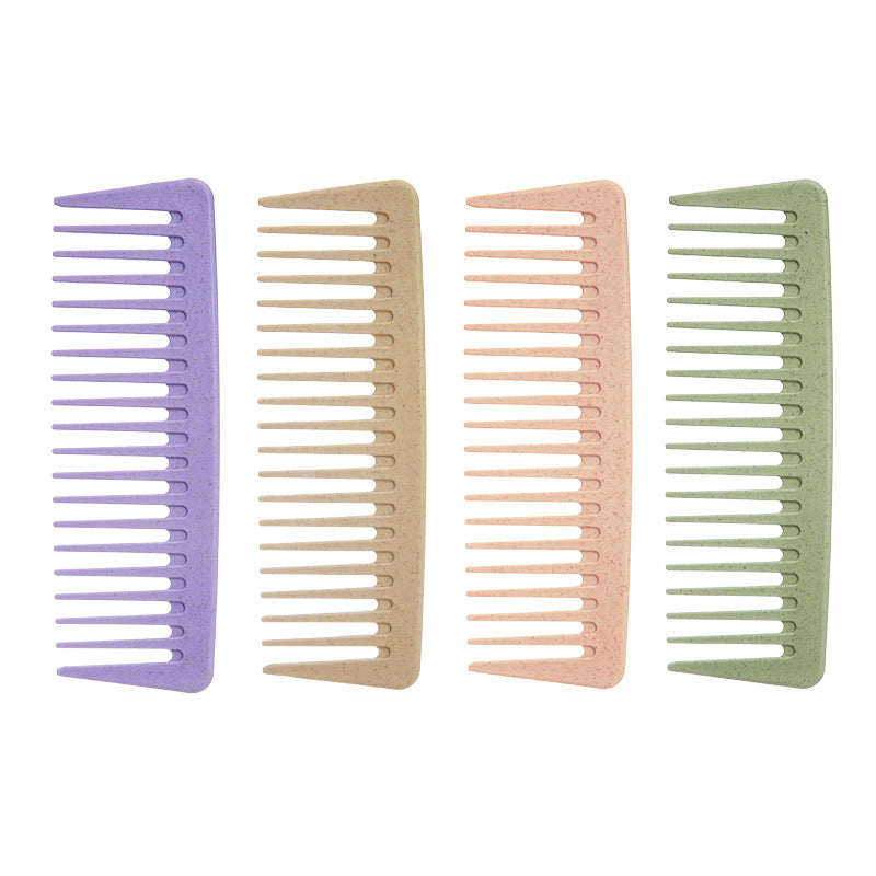 Brosses et peignes à cheveux épais et pratiques en paille de blé pour hommes