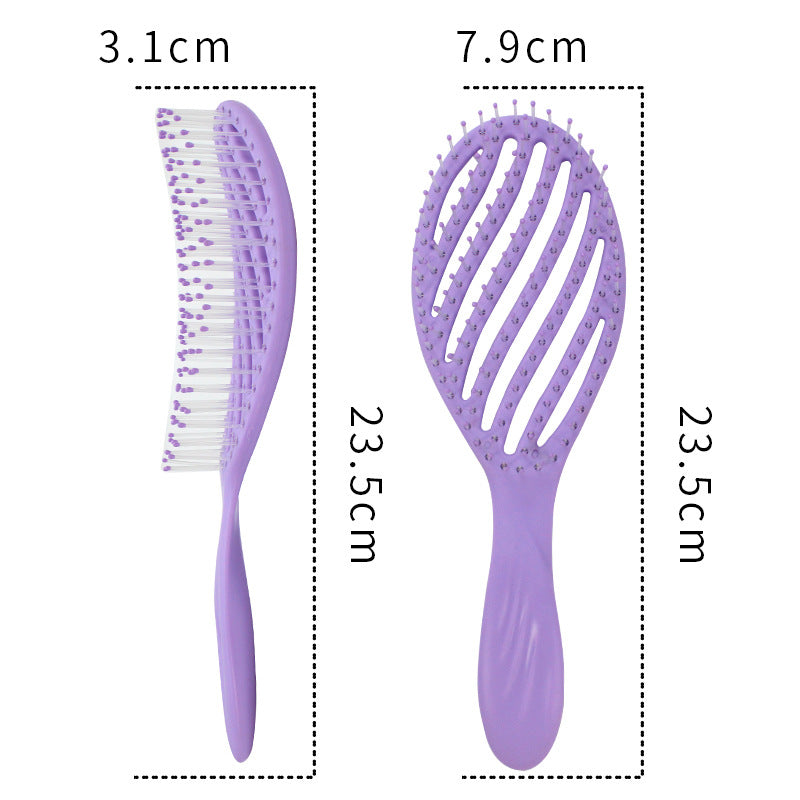 Massage Hollow Hairdressing Fluffy Increased Skull Hair Brushes & Combs