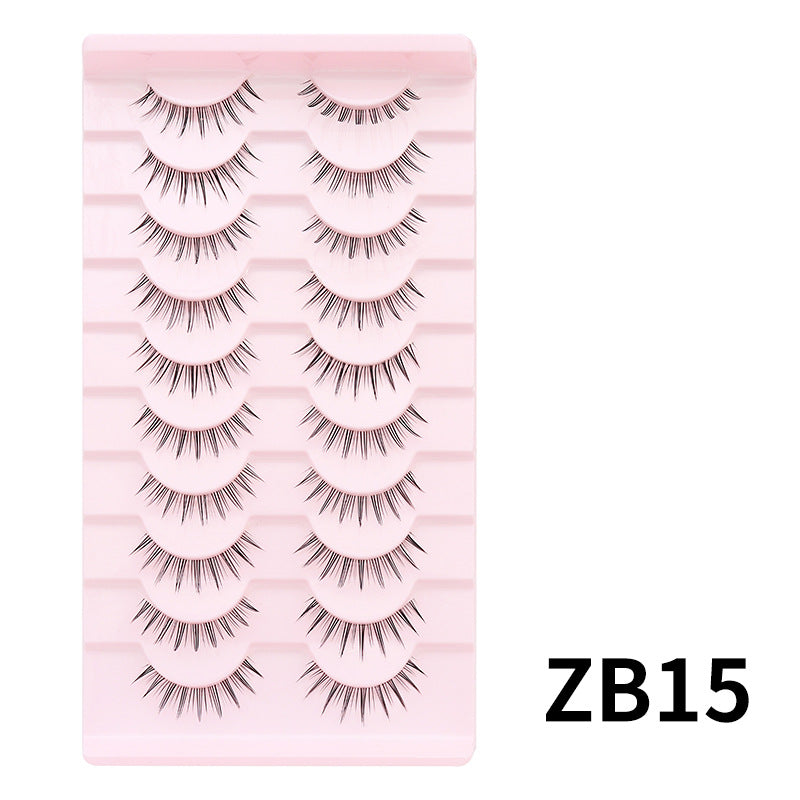 Pair Of Single Line Fish Thin Stem False Lashes