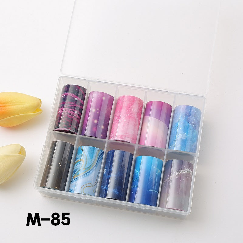 Suit Flower Marble Blooming Snake Pattern Nail Stickers