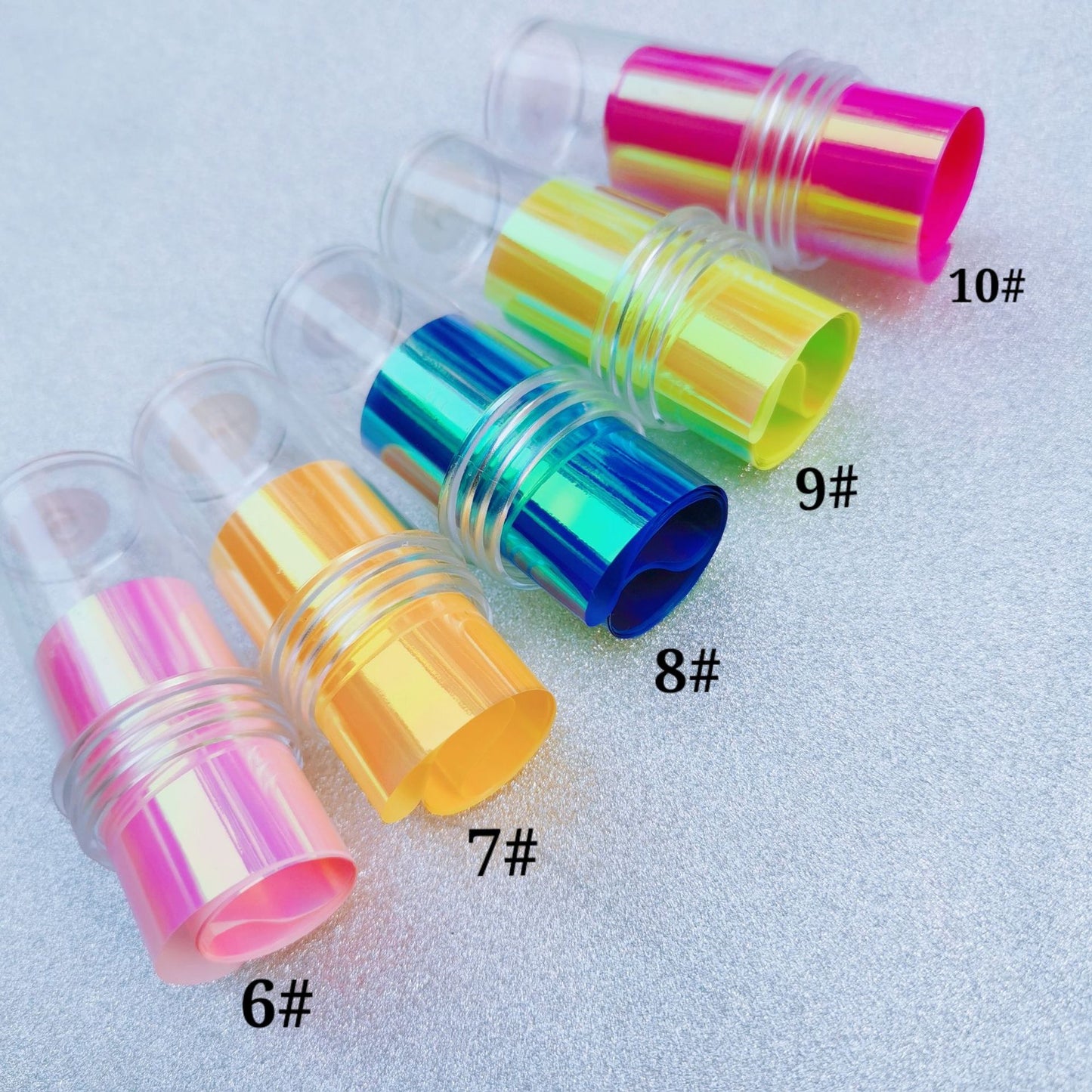 Glass Paper Bottled Ice Cube Magic Nail Stickers