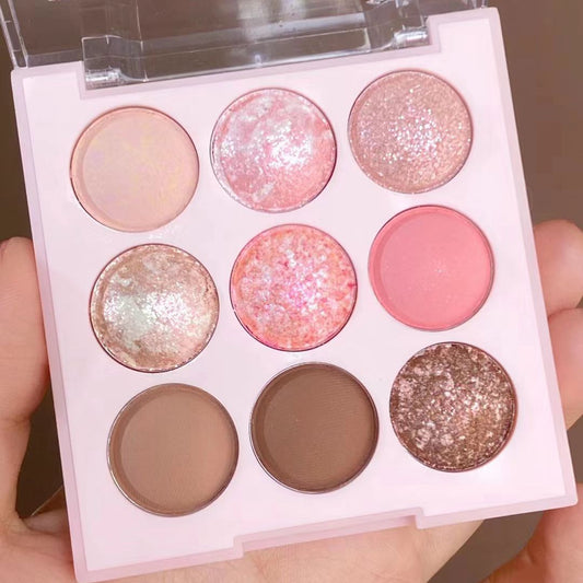 Palette d'ombres à paupières Peach Land en édition limitée Ice Cream Nine Colors