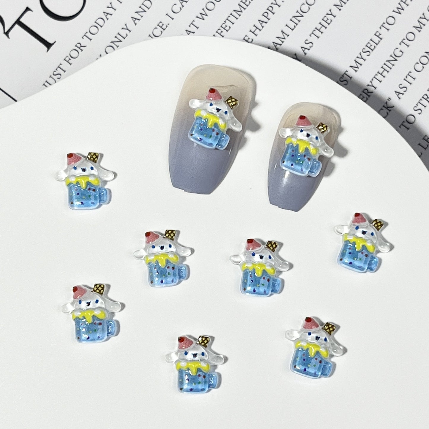 Ice Cream Cartoon Ornament Summer Cone Nail Care Nail Art