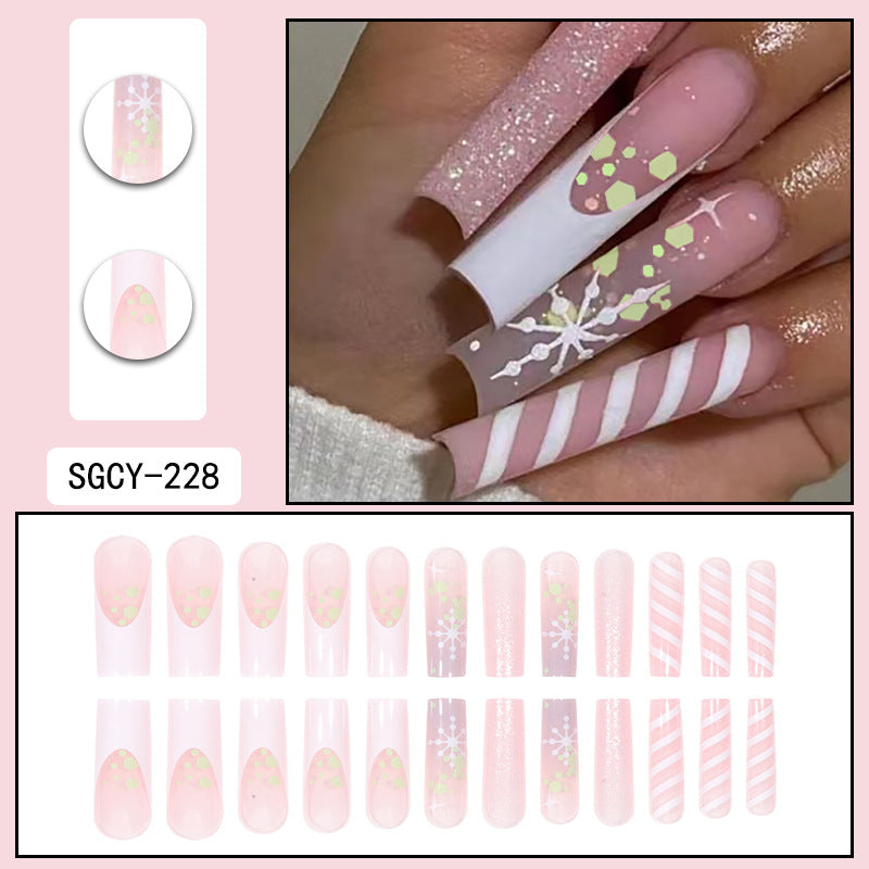 Style de pointe longue Porter des pointes chaudes Nail Art