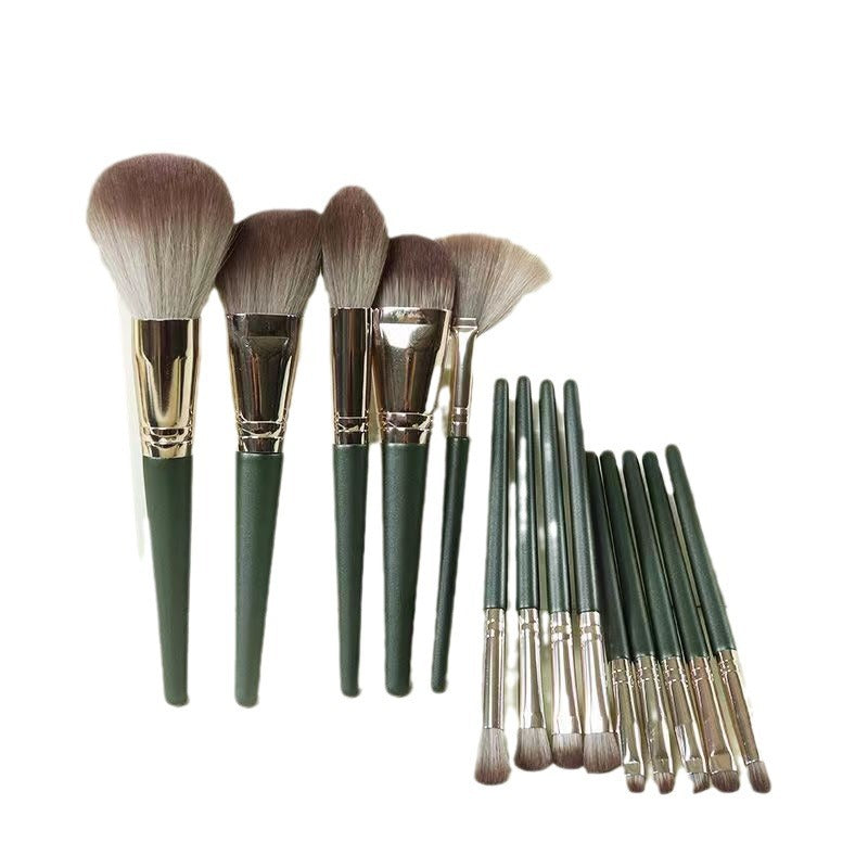 Green Cloud Brush Powder Suit Full Of Makeup Brushes Accessories