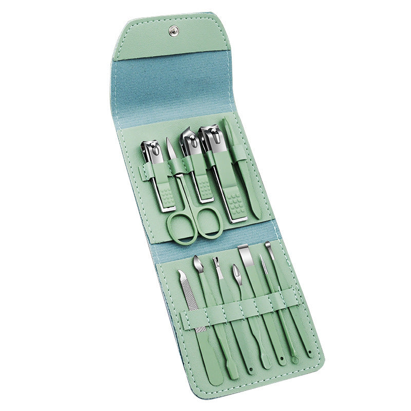 Ensemble de coupe-ongles en acier inoxydable avec ciseaux et outils pour les ongles