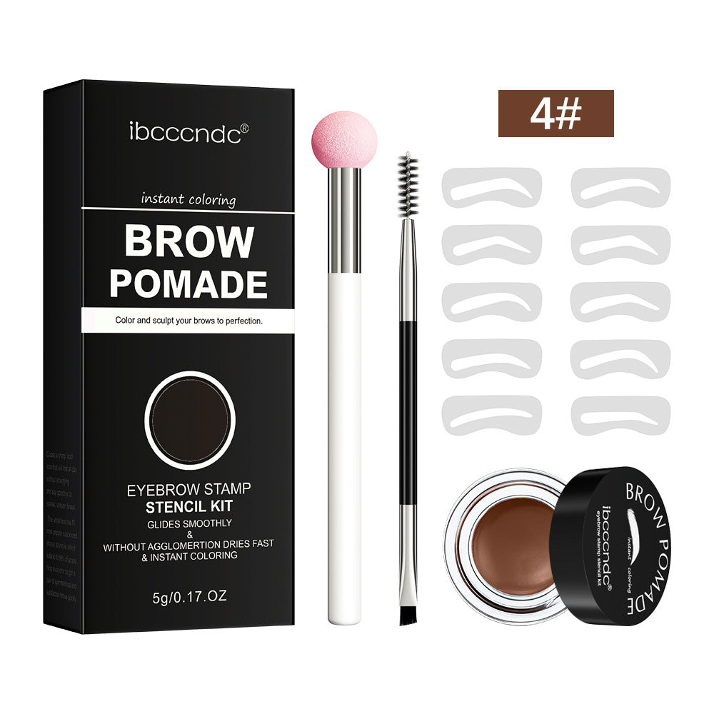 Suit Black Dark Brown Waterproof Eyebrow Eye Makeup Accessories