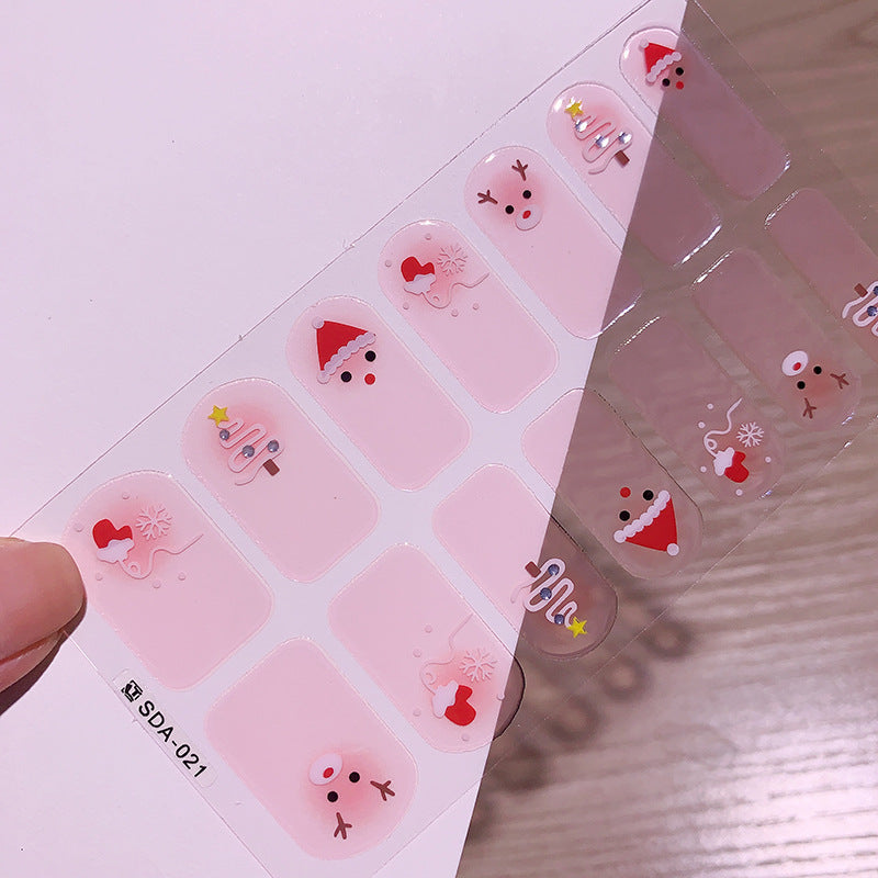 Style Beauty Full Small Cute Tree Nail Stickers