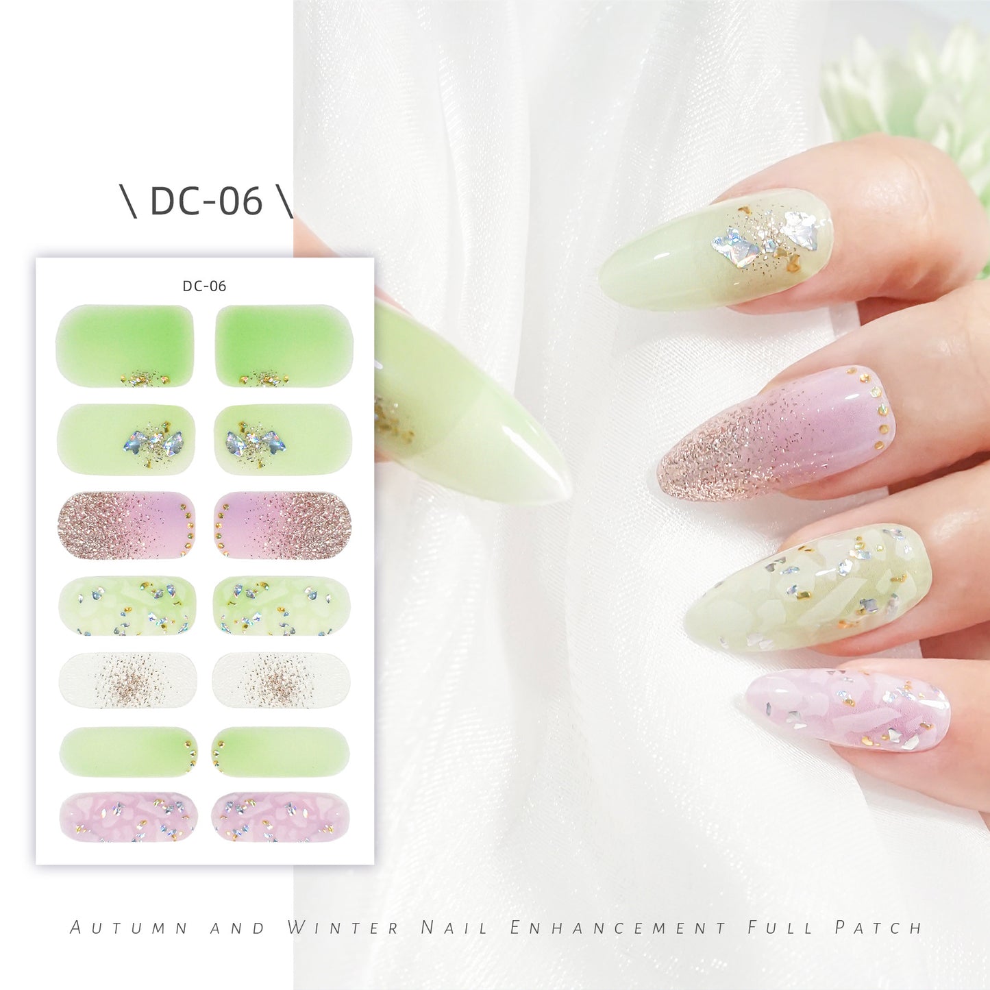 Cute Strawberry Rabbit Gel Waterproof Durable Nail Stickers