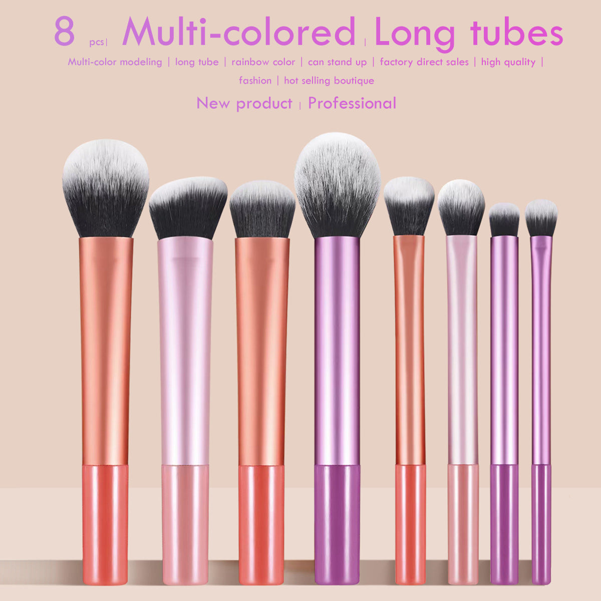 Long Tube Suit High Quality Professional Beauty Makeup Brushes Accessories