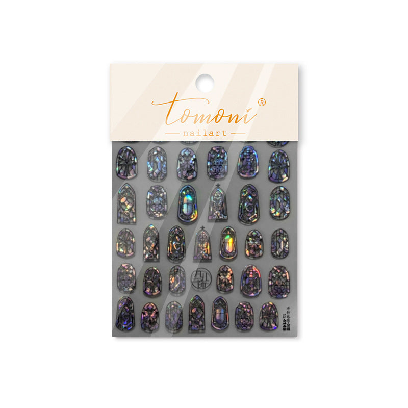 Shell Light Retro Phone Case Rococo Nail Stickers