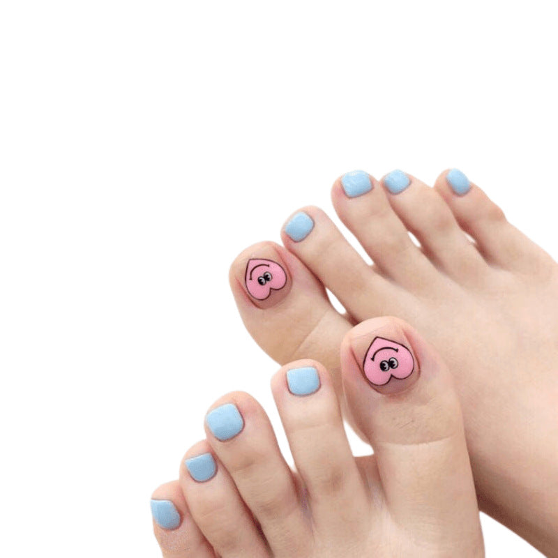 Feet Paper Imitation Diamond Waterproof Durable Nail Stickers