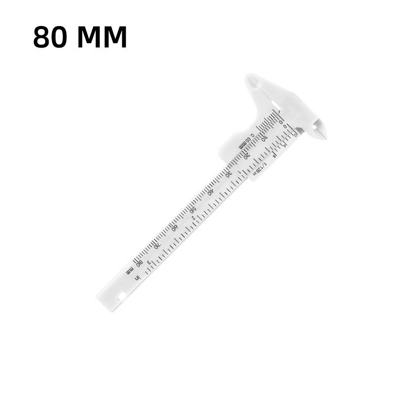 Plastic Caliper Sliding Measurement Eyebrow Shaping Positioning Makeup Accessories