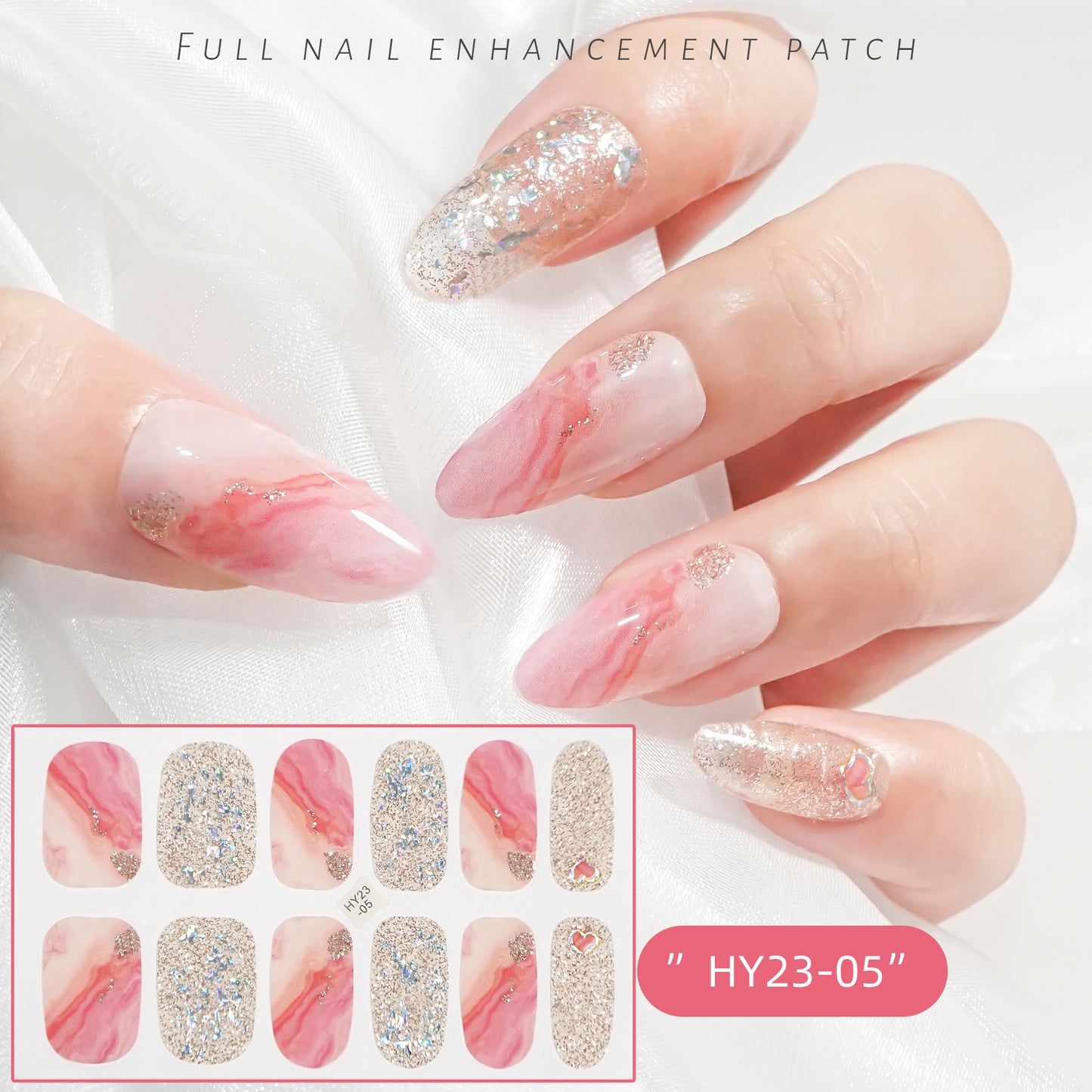 Applique Paper Waterproof Flower Love Gel Nail Stickers