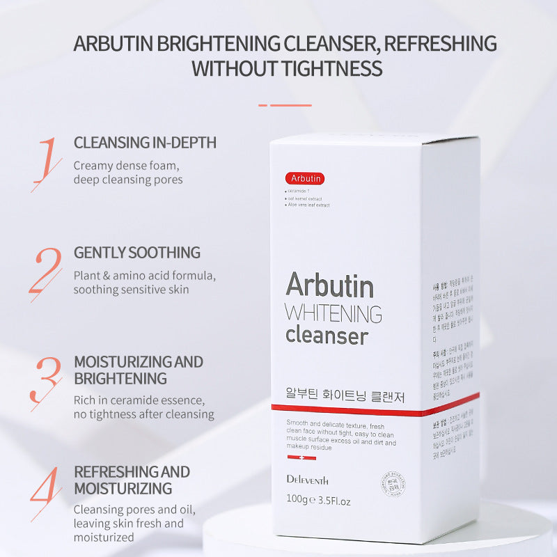 Arbutin Brightening Facial Cleanser Mild Oil Face Care