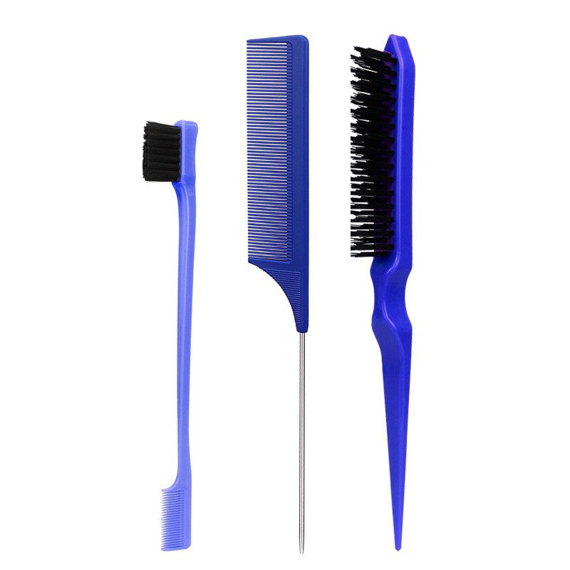 Brosse à sourcils Style Edge Control Partition Brosses et peignes à cheveux à queue pointue