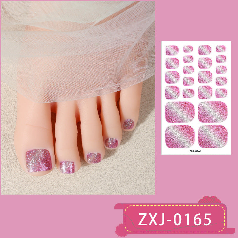 Onion Flash Toe Gradient Cat Foot Nail Stickers