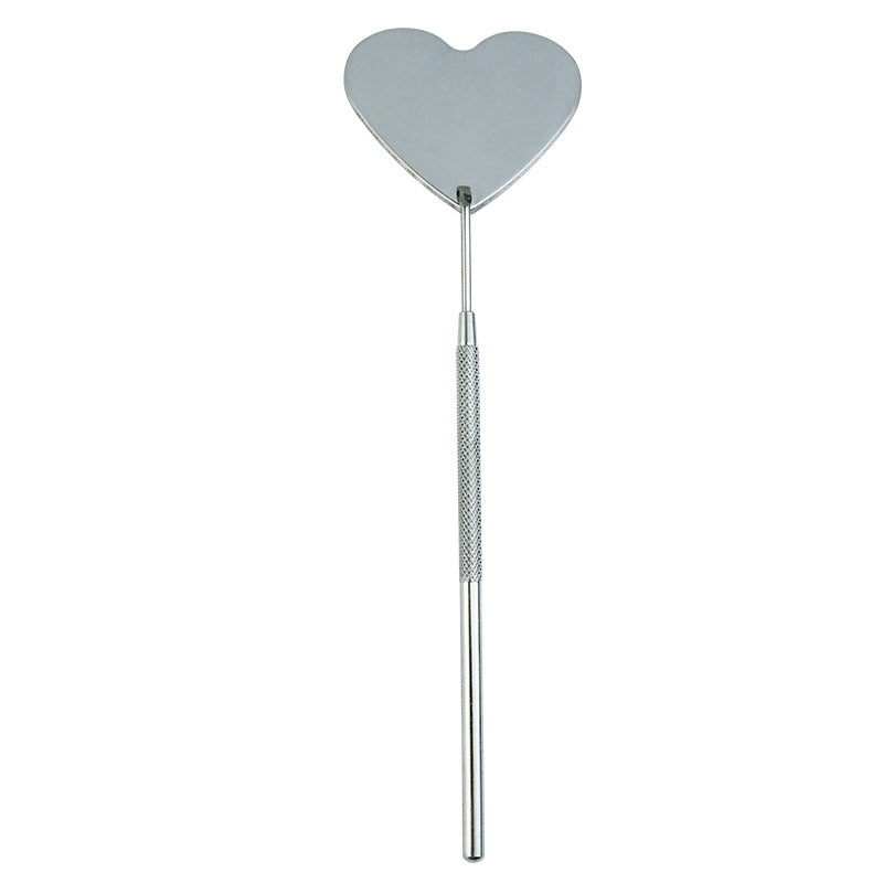 Grafting Eyelashes Heart-shaped Check Mirror Planting Removable Makeup Accessories