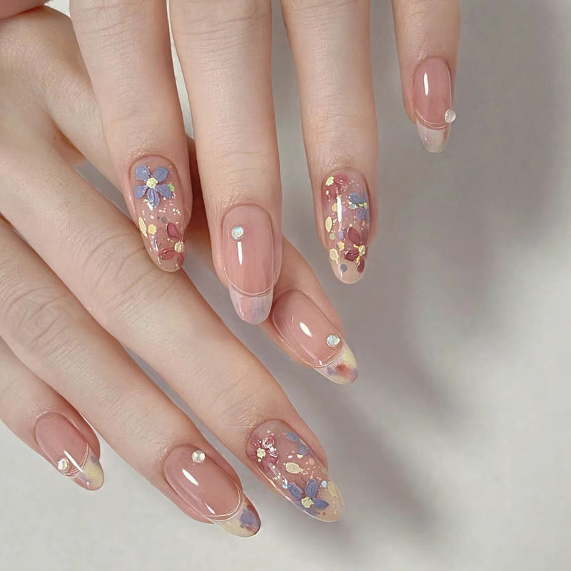 High-grade Summer Butterfly Flower Handmade Cat's Nail Stickers