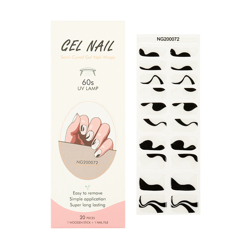 Gel Finger Therapy Light Uv Half Nail Stickers