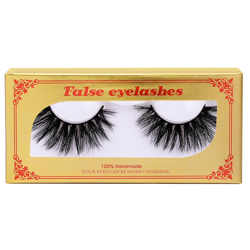 Package Mink Eyelashes Natural Long Thick False Lashes