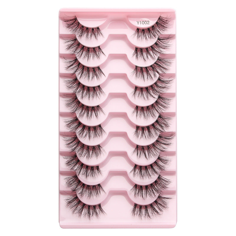 Women's Half Eyelashes Sheer Root Team Anchor Beauty Style Natural False Lashes