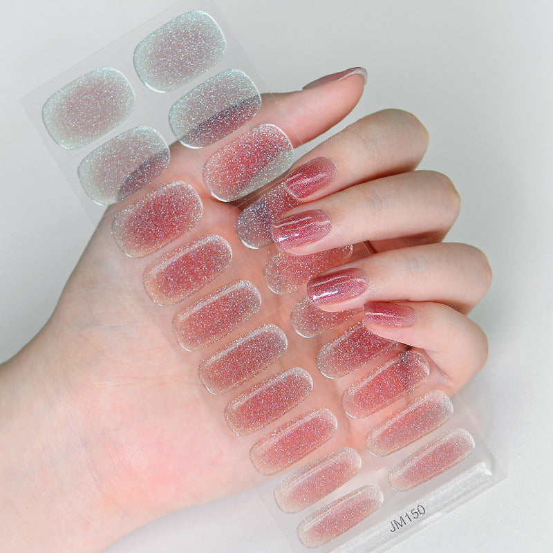 Solid Color Second Generation Flash Uv Nail Stickers