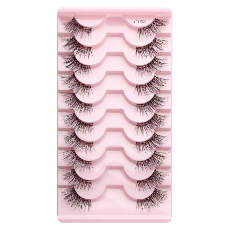 Women's Half Eyelashes Sheer Root Team Anchor Beauty Style Natural False Lashes