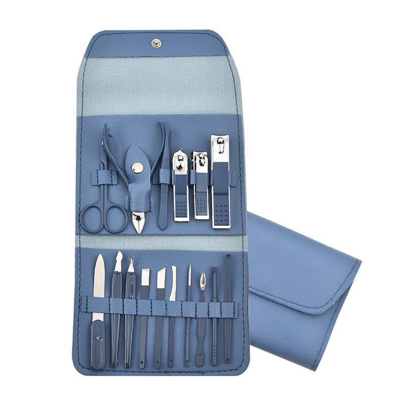 Trousse de manucure pliable pour ciseaux, coupe-ongles, ensemble d'outils pour ongles