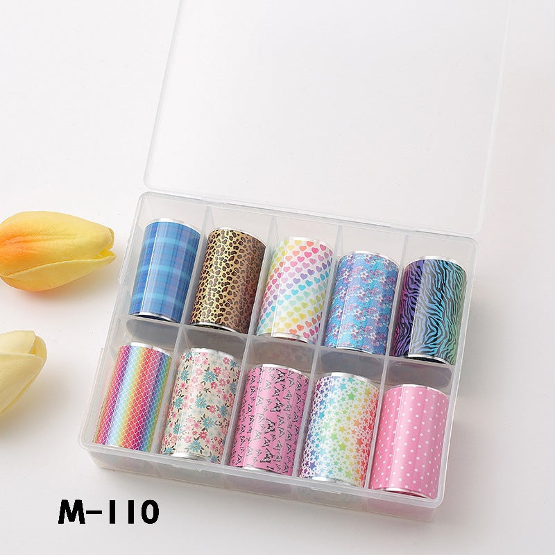 Suit Flower Marble Blooming Snake Pattern Nail Stickers