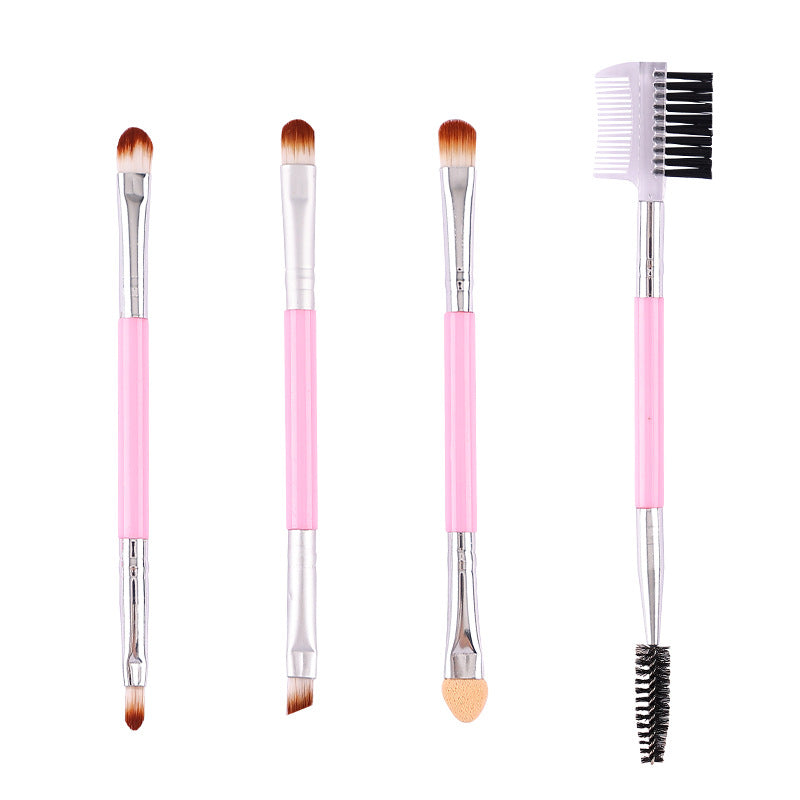 Double-ended Brush Suit Beginner Shadow Eyebrow Brow Groomer Makeup Brushes Accessories