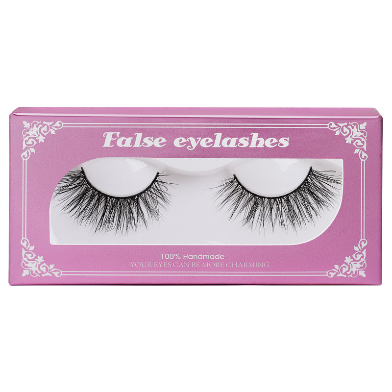 Package Mink Eyelashes Natural Long Thick False Lashes