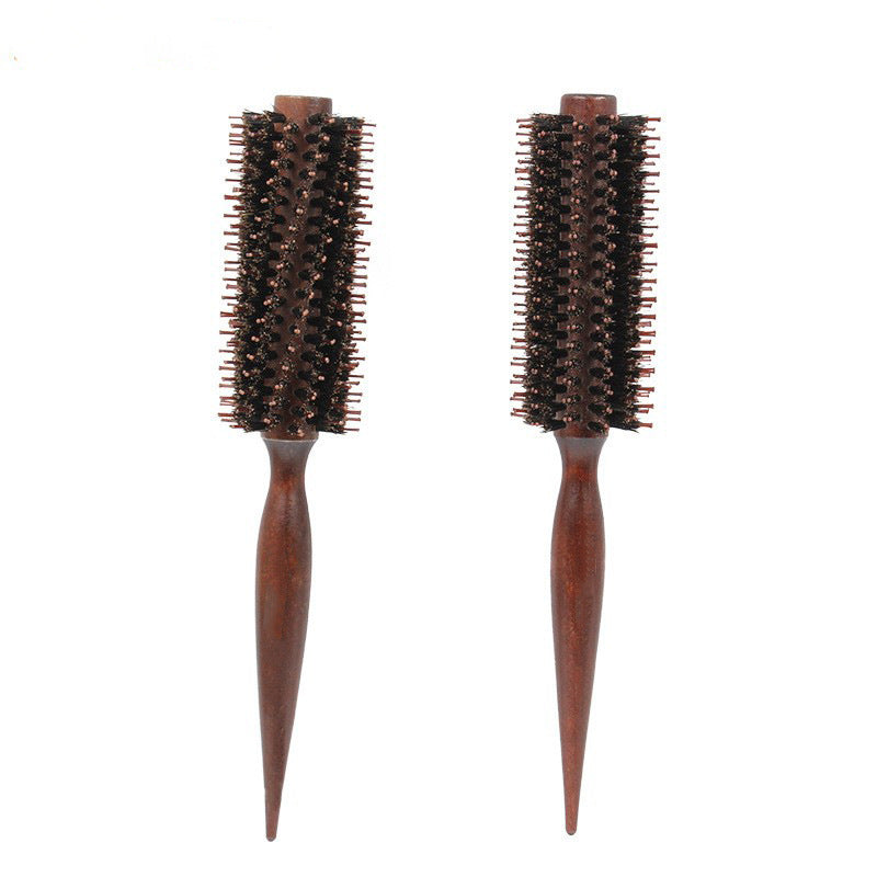 Brosses et peignes à cheveux en nylon à poils bouclés et texture bûche