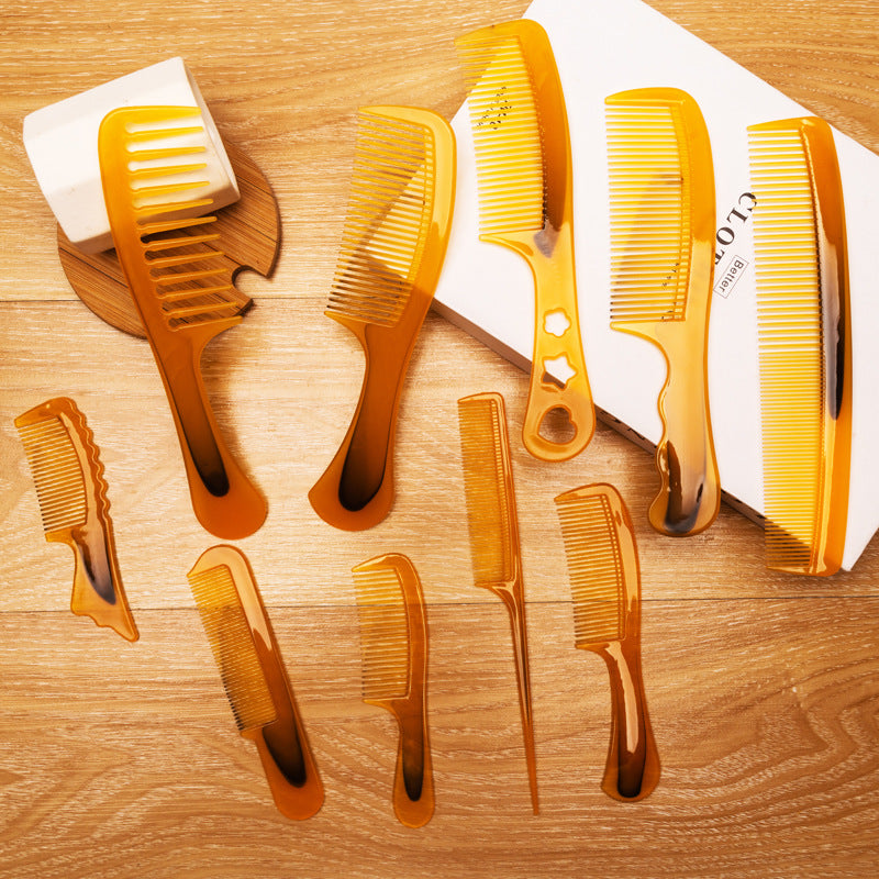 Brosses et peignes à cheveux en plastique épais portables pour tendons de bœuf pour femmes et hommes