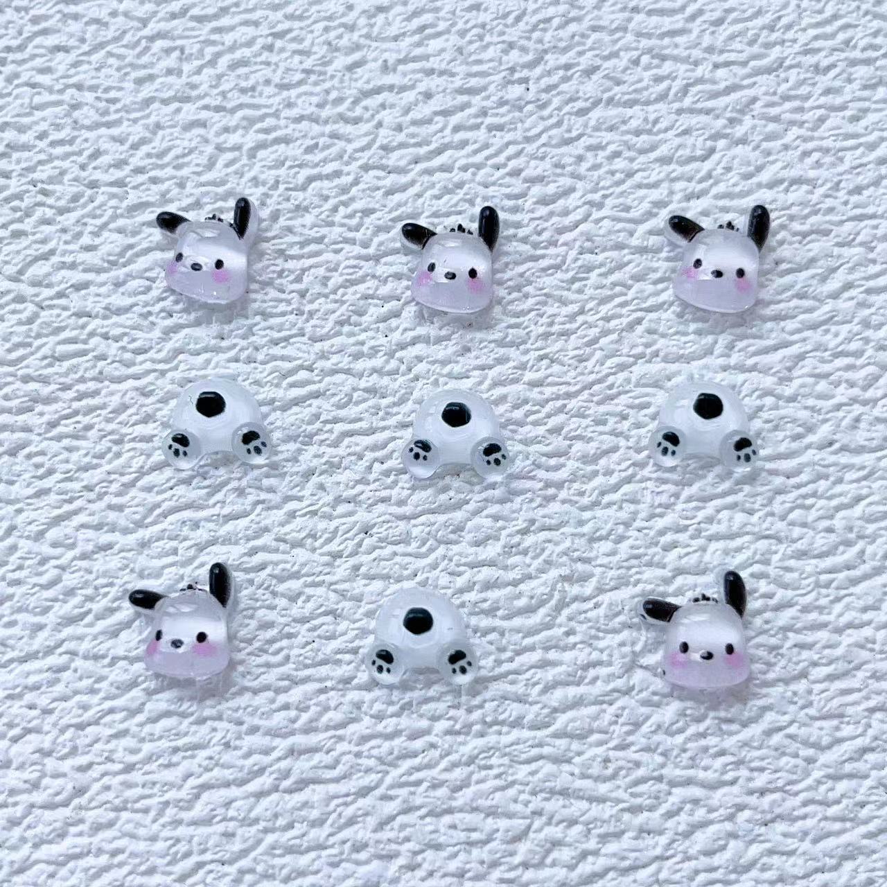 Cartoon Ornament Resin Icy Pacha Dog Nail Care Nail Art