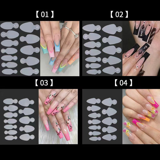 Sheet No Paper Tray Extension Mold Nail Stickers