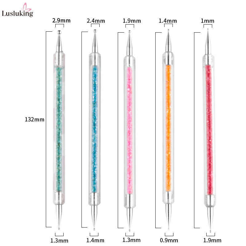 Painted Diamond Pen Rhinestone Holder Color Nail Tool Set