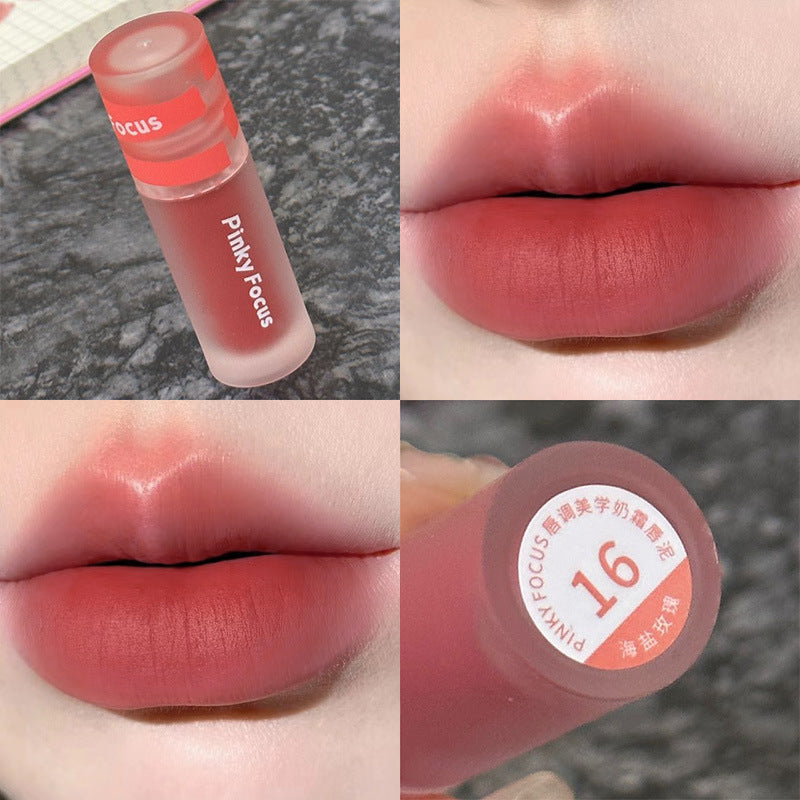 Gloss à lèvres Veet Milk Cream Mud Color Lacquer pour femme