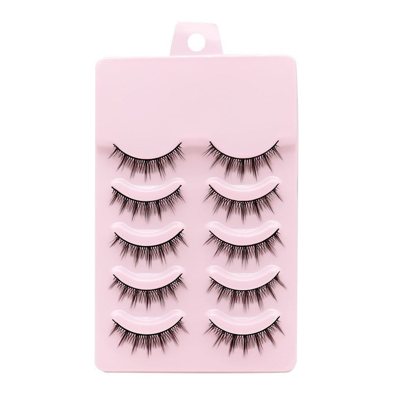 Eyelashes Nude Daily Type Fairy Thick Cross Hard Stem False Lashes