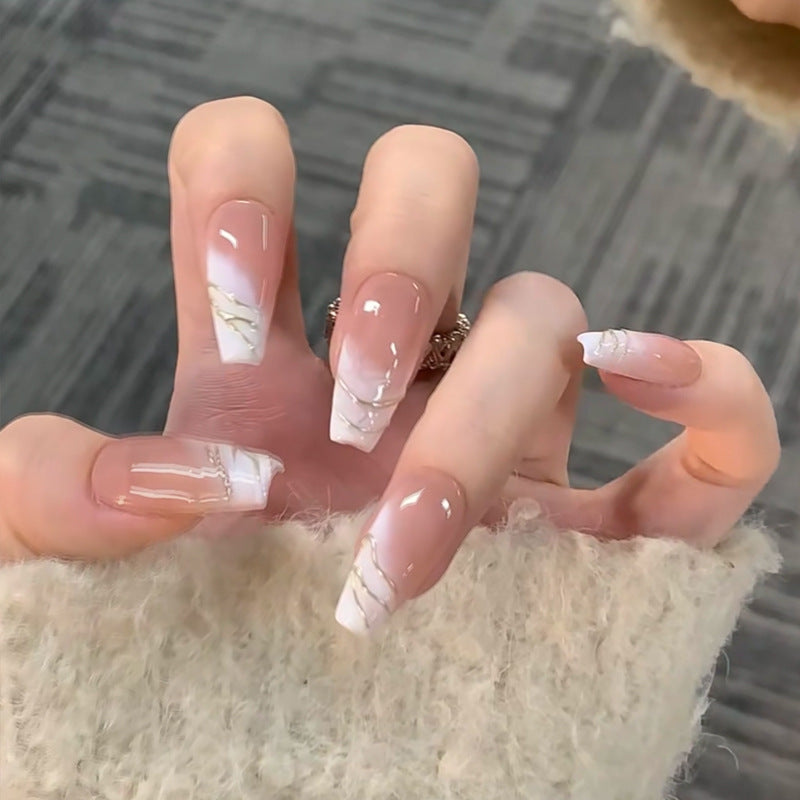 French Entry Lux Style Long Line Nail Stickers