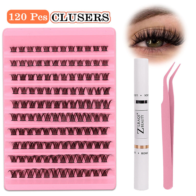 Thick Single Cluster Large Capacity Mixed False Lashes