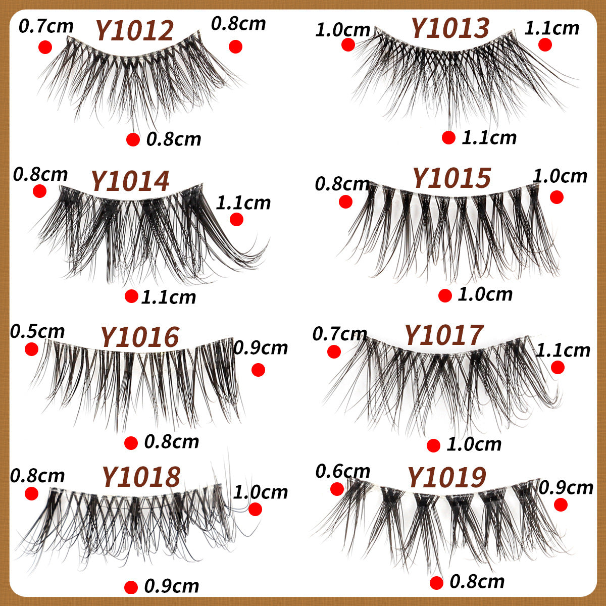 Women's Eyelashes Sheer Root Pairs Team Anchor False Lashes