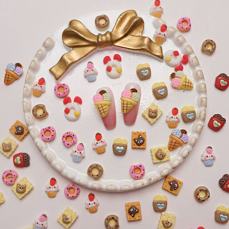 Simulation Candy Toy Ice Cream Donut Nail Care Nail Art